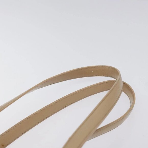 PRADA Shoulder Bag Enamel Beige Silver Auth - Picture 7 of 16